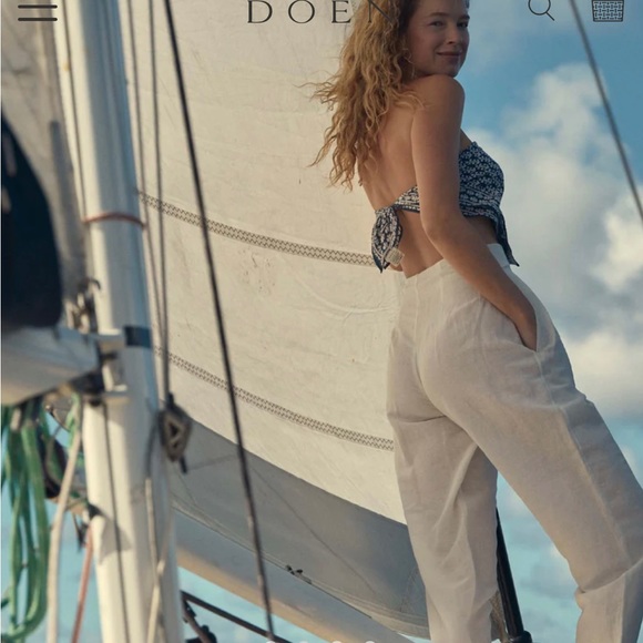 DOEN LOUVRE PANT, SIZE 6, NWT, SALT. Currently retailing at $198! - Picture 3 of 8